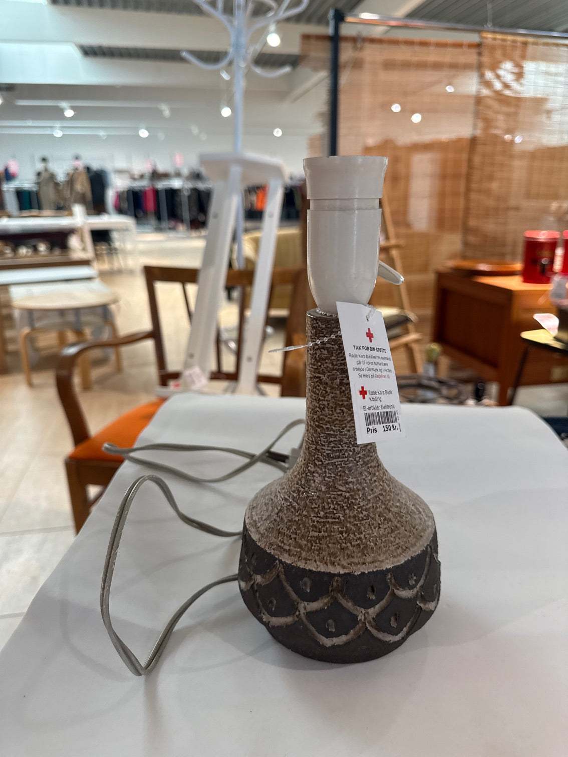 Lampe med mønster